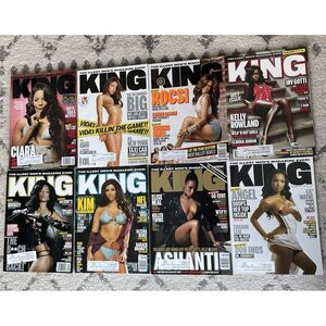KING Magazine 2007 - 8 Issues Kim Kardashian Vida Karrine Superhead Ciara Rocsi